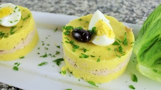 Causa Rellena De Atun – Receta Peruana [upl. by Acile]