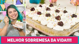 A MELHOR SOBREMESA DO MUNDO BANANA SPLIT de Travessa  Especial Aniversário Receitas de Minuto 443 [upl. by Aeneus]