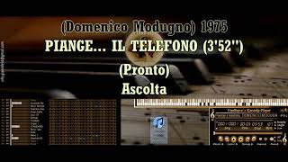 Domenico Modugno  Piange il telefono SV karaoke [upl. by Relyks8]