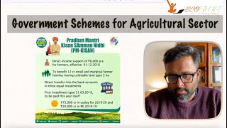 Agricultural Schemes  Government Schemes for Agricultural Sector  CUET PG Economics Entrance [upl. by Normi]