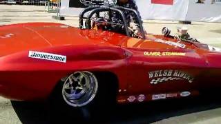 1000 HP V8 Power  Sound  Burnout  Falcon  Corvette Dragster [upl. by Htomit]