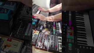 JDXi  Behringer Grind Bass  Volca FM2  Roland Boutique SH01A synthwave electronicmusic [upl. by Hacker]