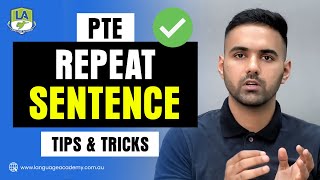 PTE Repeat Sentence Tips for 79  Tips Tricks and Strategies  Language Academy [upl. by Hnahk]