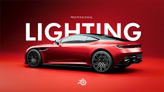 Professional Car Lighting Process  Blender Timelapse [upl. by Volnak]