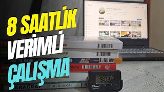 8 SAAT İLE DEVAM  YKS 2025 DERS ÇALIŞMA GÜNLÜĞÜM [upl. by Tnilk]