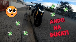 Andei na DUCATI do meu amigo AKYRA 🔥🔥🔥 motovlog video bike [upl. by Ymmij]