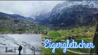 The Amazing Views In The Cable Car Going To Eigergletscher [upl. by Westhead]