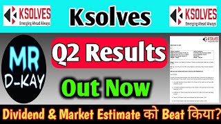 ksolves Q2 results 2025  ksolves share latest news  ksolves share  ksolves share target news [upl. by Aramaj748]