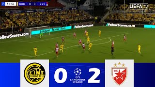 BodøGlimt vs Crvena zvezda 02  UEFA Champions League Playoffs 202425  Match Highlights [upl. by Daj]