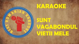 KARAOKE Sunt Vagabontul Vietii mele La carciuma din cartier Versuri Negativ [upl. by Linkoski955]