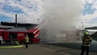 The Jetpowered Fire Extinguisher at Evonik Industries Rheinfelden Germany [upl. by Neeruan588]