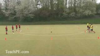 Soccer Drills  Fun and Games  Crossfire Drill [upl. by Ulita69]