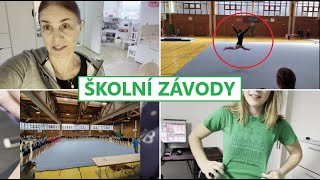 ŠKOLNÍ ZÁVODY V GYMNASTICE  MamaVlog523  Máma v Německu [upl. by Cally]