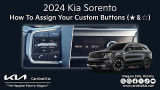 Refreshed 2024 Kia Sorento  How To Assign Your Custom Buttons [upl. by Hackett849]