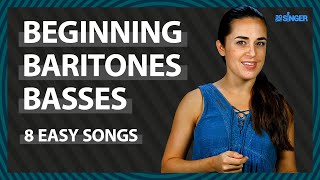 Super Easy Songs for BaritoneBasses  30 Day Singer [upl. by Nosydam]