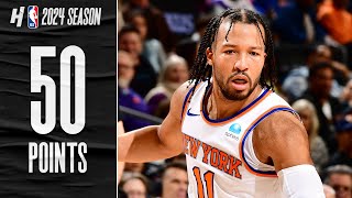 Jalen Brunson was PERFECT FROM THREE 😳 50 POINTS vs Suns [upl. by Trauts632]