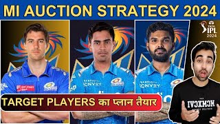 MUMBAI INDIANS AUCTION STRATEGY 2024  MI TARGET PLAYERS  RETAINED AND RELEASE PLAYERS  IPL 2024 [upl. by Sibie77]