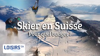 Skier en Suisse  Le domaine le moins cher VS le plus cher [upl. by Millham]