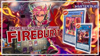 LIBROMANCER Promethean Princess Deck UPDATE 🔥 FIREBURST NEW Secret Pack  YuGiOh MASTER DUEL [upl. by Ecenahs147]