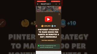 Pinterest strategy to make 5000 per month in minutes a day memefi code [upl. by Eceer]