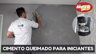 CIMENTO QUEIMADO PARA INICIANTES PASSO A PASSO COMPLETO TUDO EM UM SÓ VÍDEO APRENDA A FAZER DIY [upl. by Munshi504]