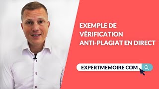 Exemple de vérification anti plagiat en direct [upl. by Vocaay]