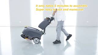 C14 Features Push Behind Walk Behind Floor Scrubber C14 Crystal Floor Scrubber 14quot cleaning path [upl. by Aserehc]