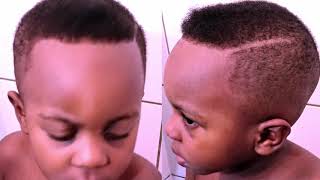 How to barb kids at home with the cheapest hair cut machine Barbing my son hair [upl. by Atires]