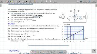 Le Dipôle RC exercice dapplication [upl. by Tuppeny]