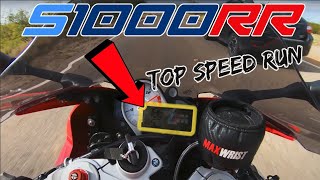 2015 BMW S1000RR Top Speed Run 0186MPH🔥 [upl. by Assirec866]