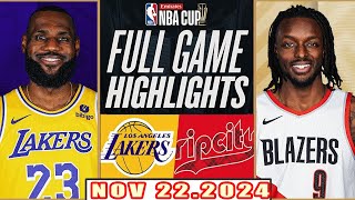 Los Angeles Lakers Vs Portland Trail Blazers FULL GAME Highlights Nov 222024 NBA Season 202425 [upl. by Newo]