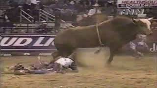 PBR 2000 Jason Bennett Gets a Face Full of Horn [upl. by Aneert]