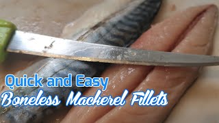 How to Prepare Mackerel for Cooking  Filleting Fish  Sea Fishing [upl. by Suciram]