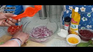 Cómo preparar exquisito ceviche de camarón Ecuatoriano [upl. by Haeel]