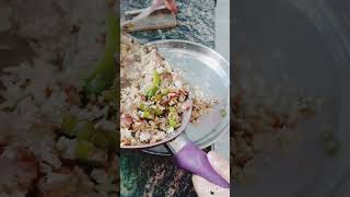 Vegetable fried rice recipe Friend rice at home in 5 minute food testyfish cooking [upl. by Einej]