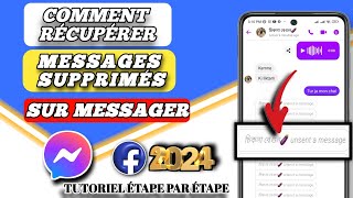 Comment récupérer un message supprimé sur Messenger mise à jour 2024 [upl. by Carrington]