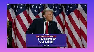 Donald Trump Speaks after winning tha 2024 Presidential Election [upl. by Niarda437]