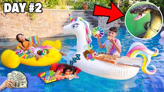 Last To STOP Playing WTheir FIDGETS In The POOL Wins A MYSTERY PRIZE SNAKE IN OUR BACK YARD SCARY [upl. by Tray]