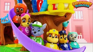 Weeble Toy Treehouse featuring Paw Patrol Weebles [upl. by Nalyorf]