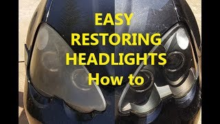 How to Restore Headlights Easy and Cheap DIY [upl. by Brott]