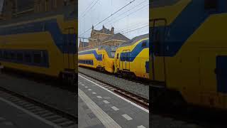 Groene trein met toeter langs geldermalsen trainspotting [upl. by Dunning]