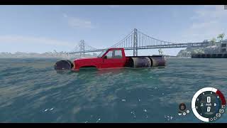 BeamNG drive boat pickup truck [upl. by Swerdna603]