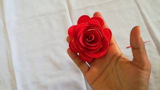 waste out bestIIuse invitation card and make beautiful flowerMJ CREATION [upl. by Eivets]