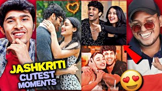 Akriti amp Jashwanth Bopanna Cute amp Chaotic MoemntsReaction 😍❤  jashkriti V2funreacts 20 [upl. by Ado]