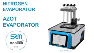 SRM analitik HAUK Azot Nitrogen evaporator  infosrmanalitikcom 90 553 183 85 45 [upl. by Gefen]