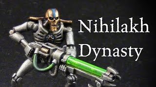 How to paint Nihilakh Dynasty Necron Warriors [upl. by Nehtanhoj]