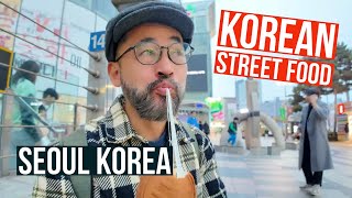 Korean Street Food  Seoul Vlog [upl. by Leavelle]