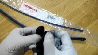 How to Honda Odyssey 20142015 OEM Front Wiper Blade Replacement [upl. by Anilys493]