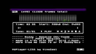 Buddy  Robocop C64Theme Pokey Version Atari 8 Bit [upl. by Aciretal]