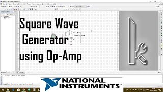 Square Wave Generator using Operational Amplifier  Electronics Circuit on Multisim [upl. by Ilak217]